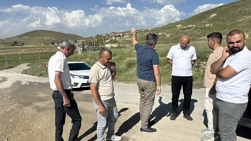 Kaymakam Korkusuz Karahasan Deresi–Tazekent yolunda incelemeler yaptı