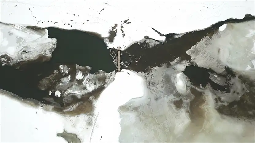 Kış Ağrı'yı esir aldı, nehirler dondu