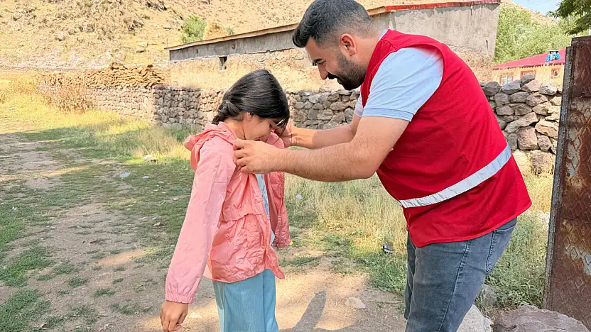 Kızılay'ın iyilik eli Tutumlu Köyü'ne uzandı