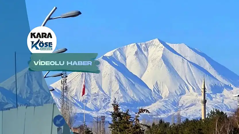 Kösedağ'ın beyaz örtüsü şehre ayrı bir güzellik kattı