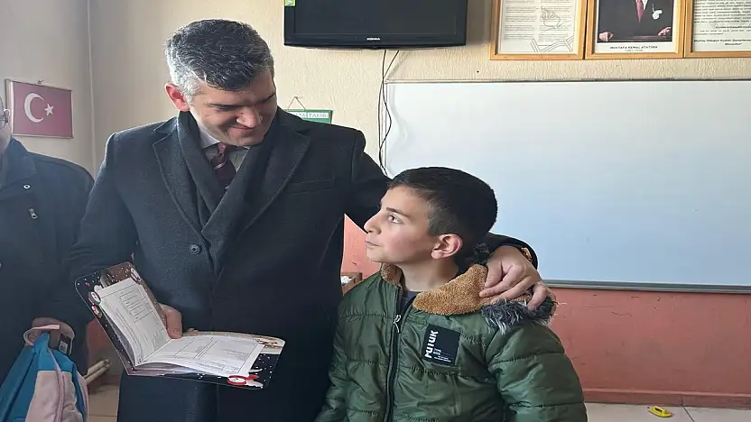 Kuşburnu Köyü'nde karne heyecanı