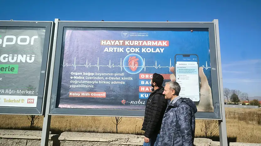 Organ Bağışı Haftası'nda Ağrı sokakları farkındalıkla donatıldı