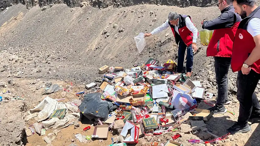 Patnos'ta son kullanma tarihi geçmiş 2 bin 650 gıda ürünü ele geçirildi