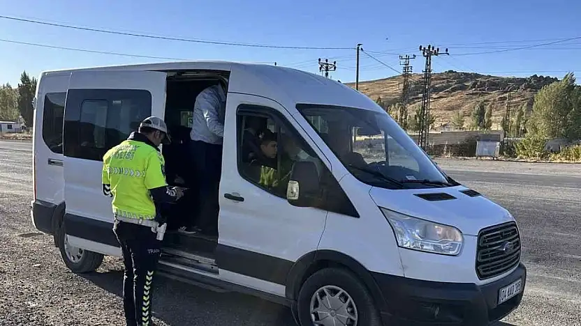 Patnos'ta taşımalı eğitim servislerine sıkı takip