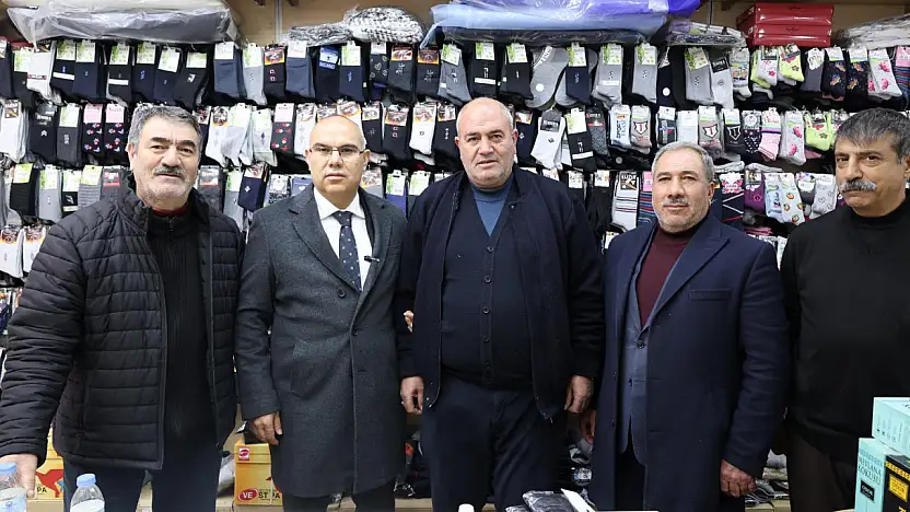 Soğuk havanın sıcak buluşması: Vali Koç ve Müdür Önder esnafı ziyaret etti