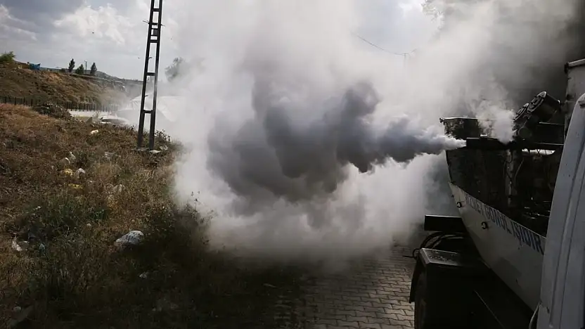 Taşlıçay'da haşerelere karşı ilaçlama çalışmaları sürüyor