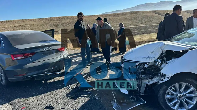 Taşlıçay–Diyadin yolunda yola çıkan inek kazaya neden oldu