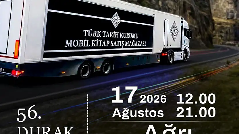 Türk Tarih Kurumunun Mobil Kitap Satış Mağazası Ağrı'da