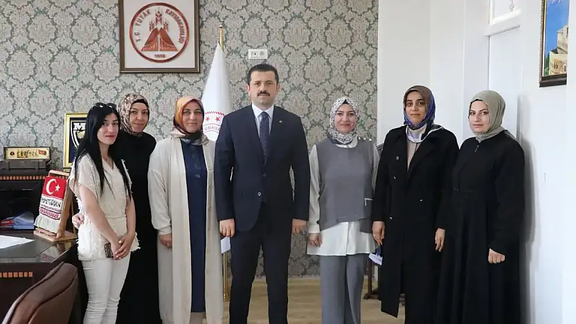 Tutak Kadın Kooperatifi'nden Kaymakam Ahmet Coşkun'a ziyaret
