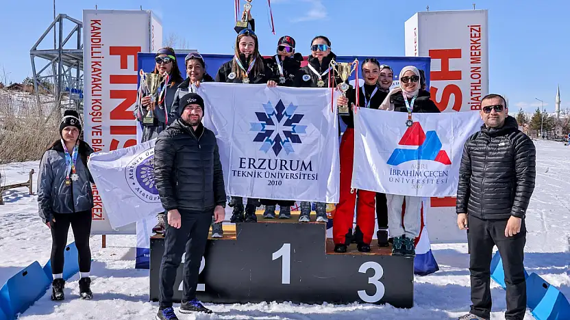 Üniversitelerarası kış oyunlarında AİÇÜ farkı