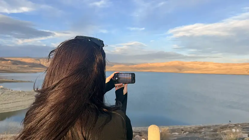 Yazıcı Barajı'nda sonbahar sessizliği