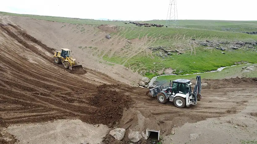 Yeltepe köyünde hayvanlar artık yaylaya kolay ulaşacak
