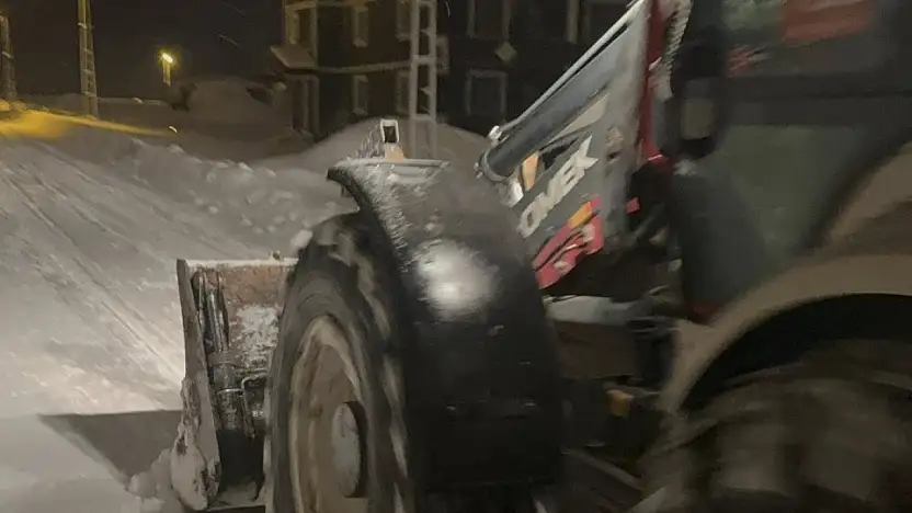 Yoğun kar yağışı Taşlıçay'da hayatı zorlaştırdı